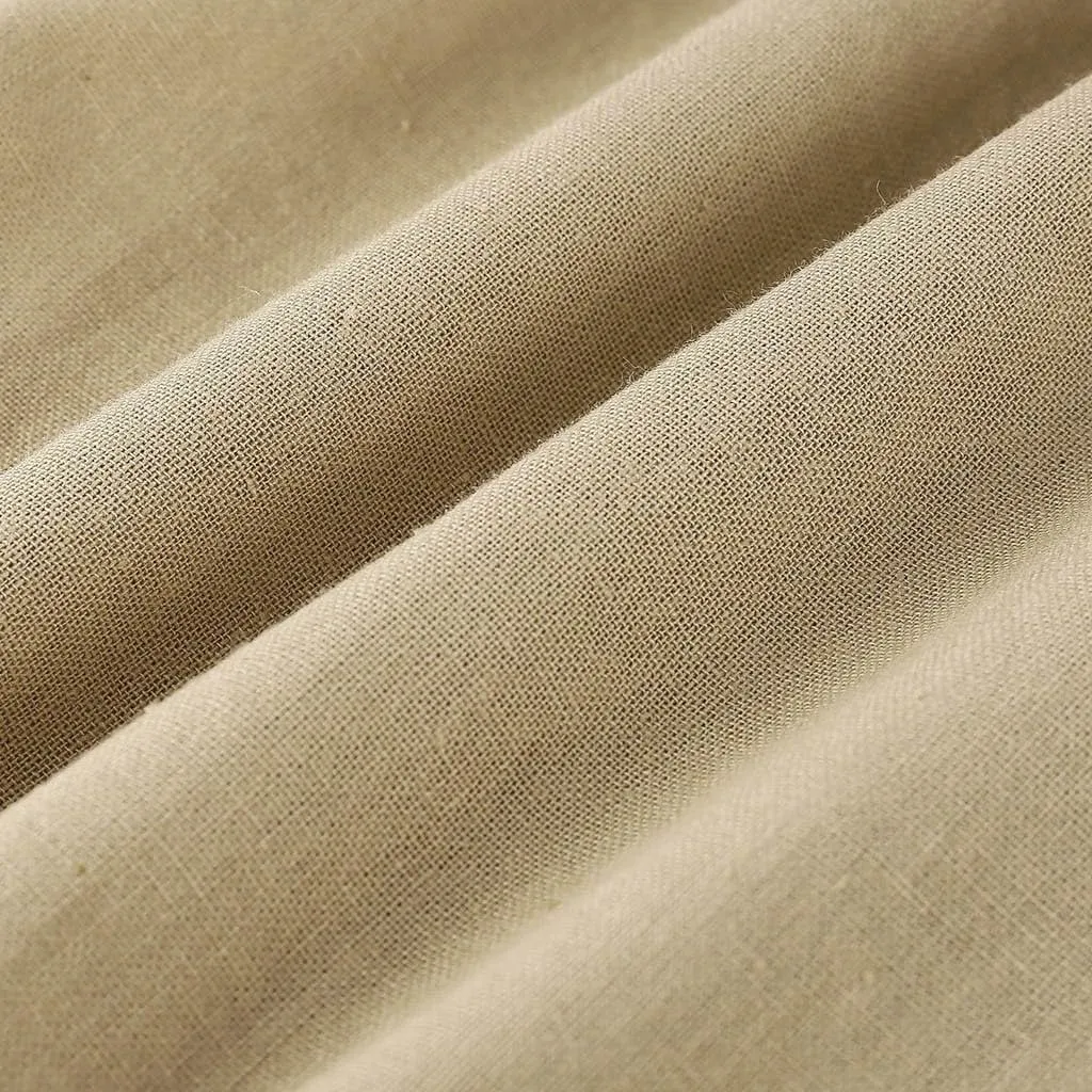 Linen Pants Wide Leg Trousers Trendy Lounge Pant Casual Elastic Waisted Linen Pants for Women Casual Work Pants