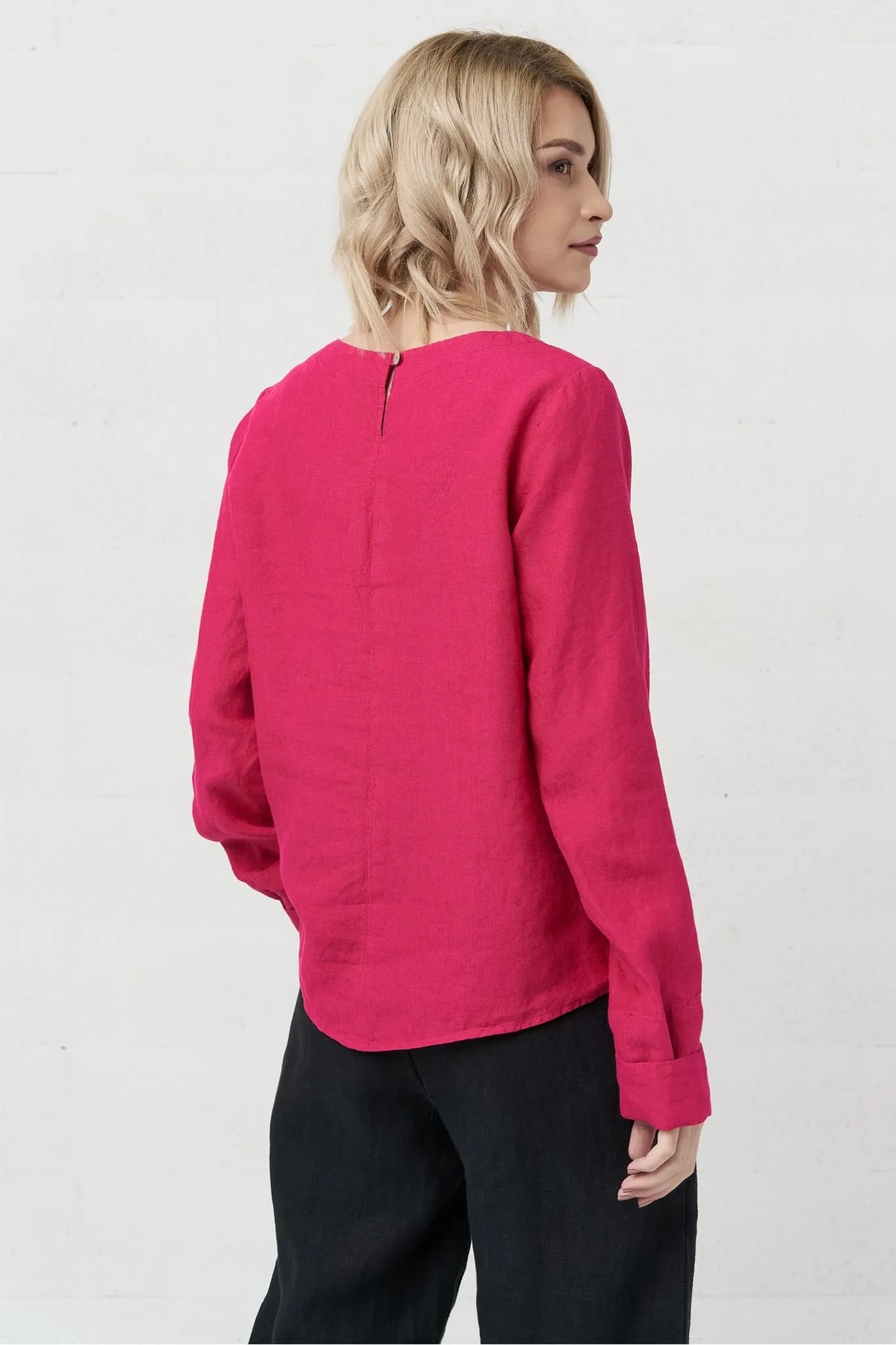 Long sleeves linen top Karen