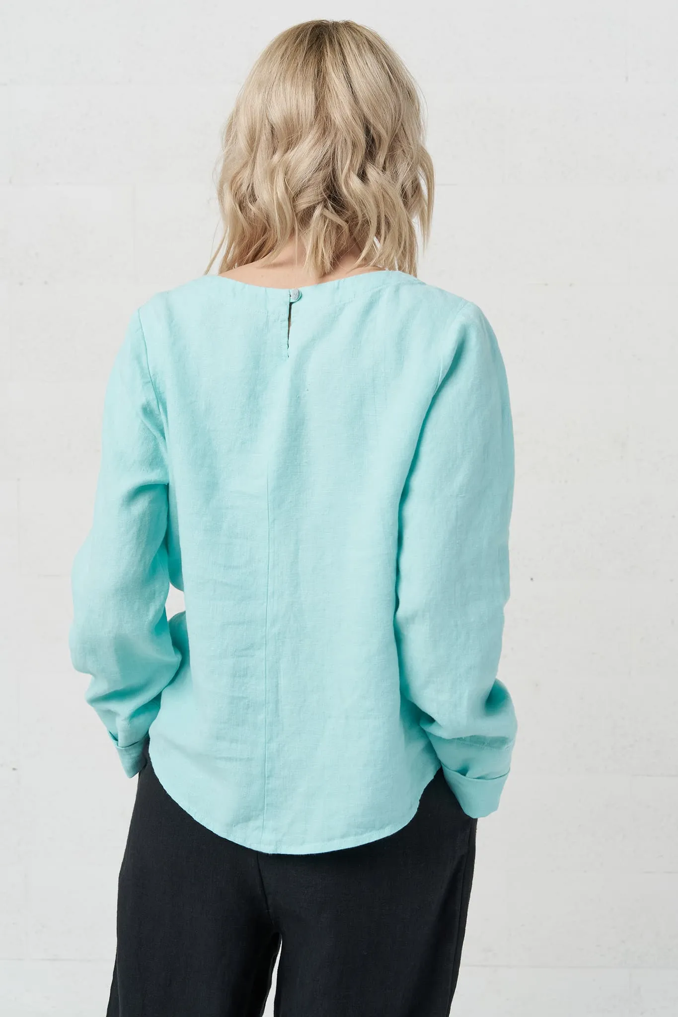 Long sleeves linen top Karen