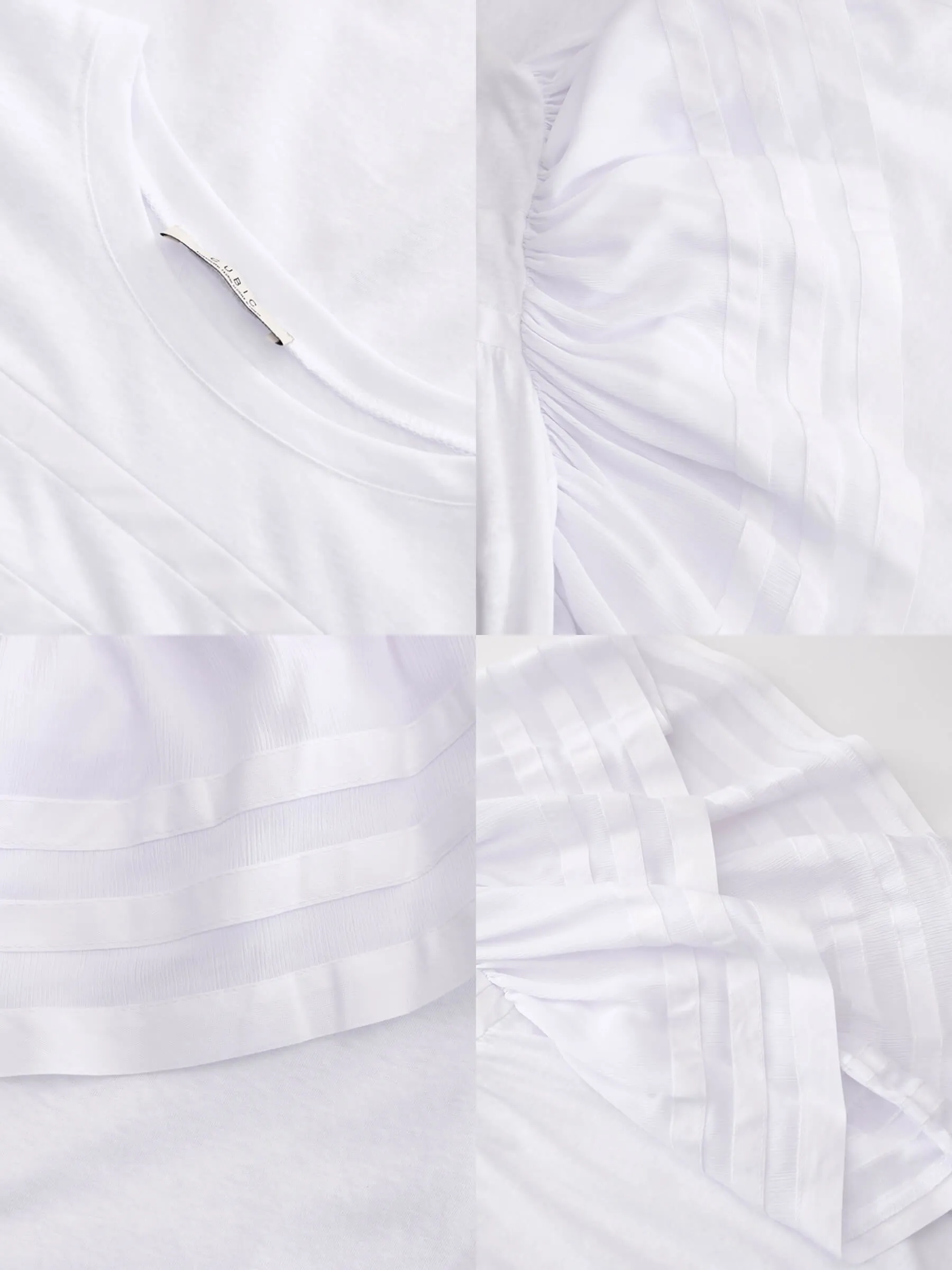 Loose Fit T-shirt with Ruffle Sleeves