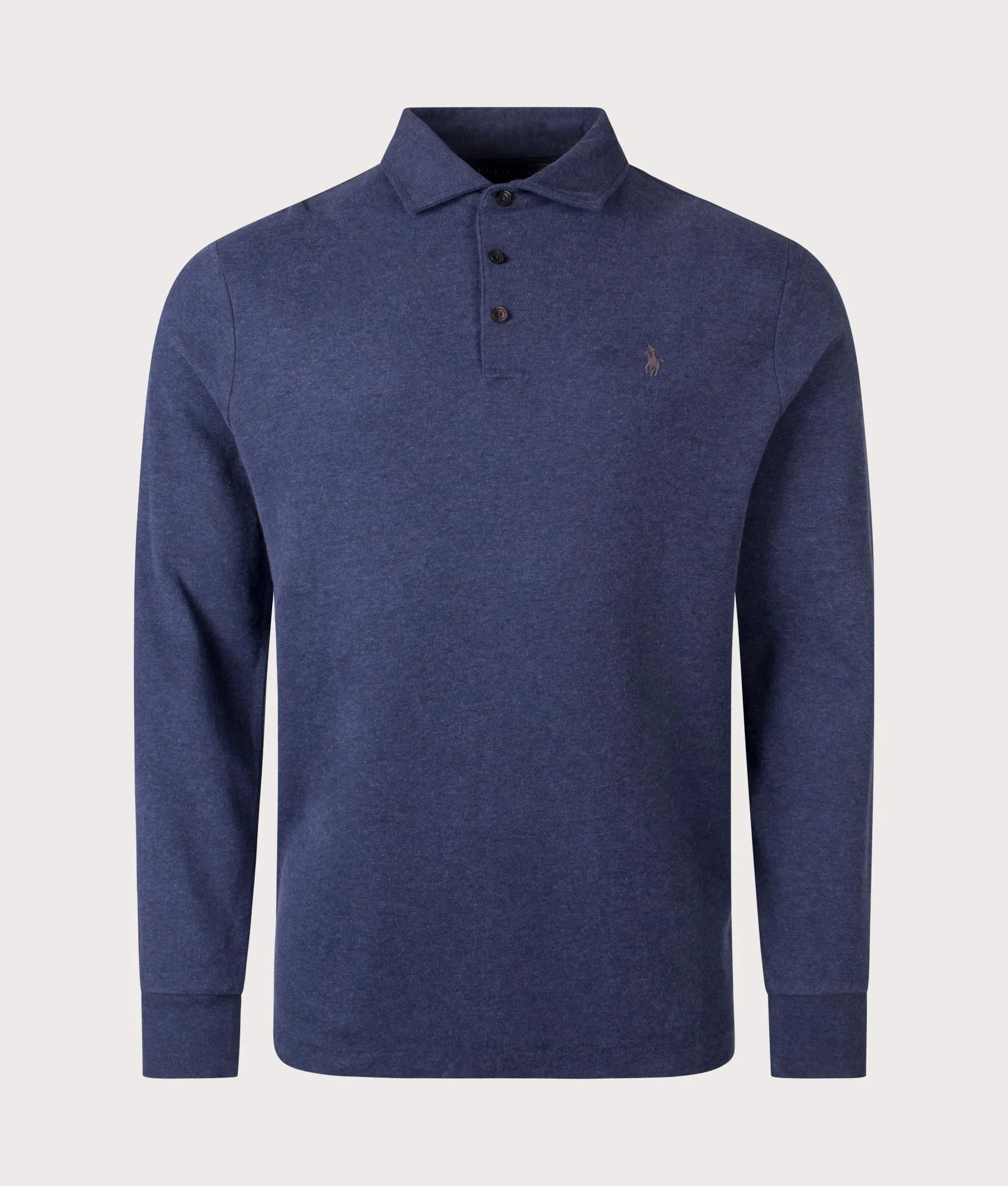 Luxury Jersey Long Sleeve Polo Shirt