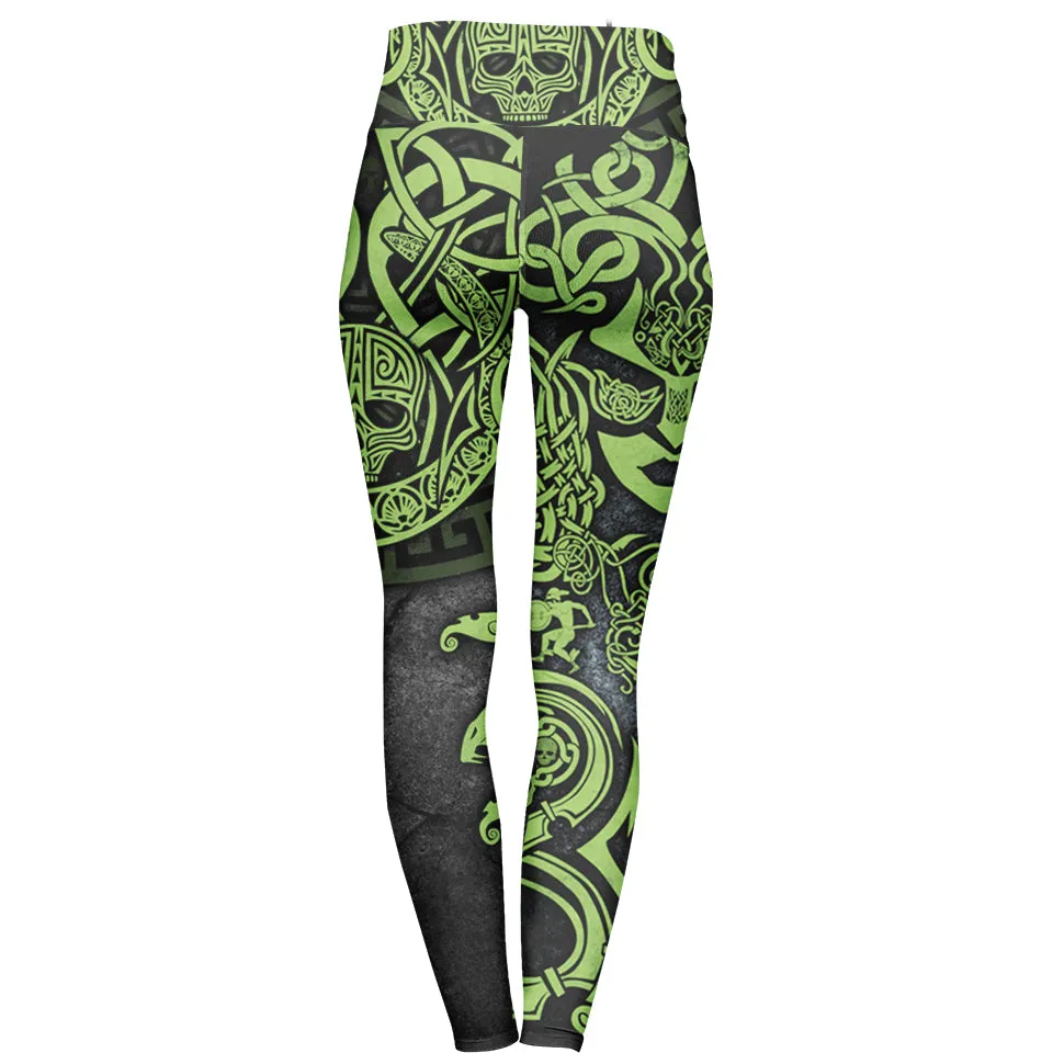 Medusa High Waisted Leggings - Snake Edition