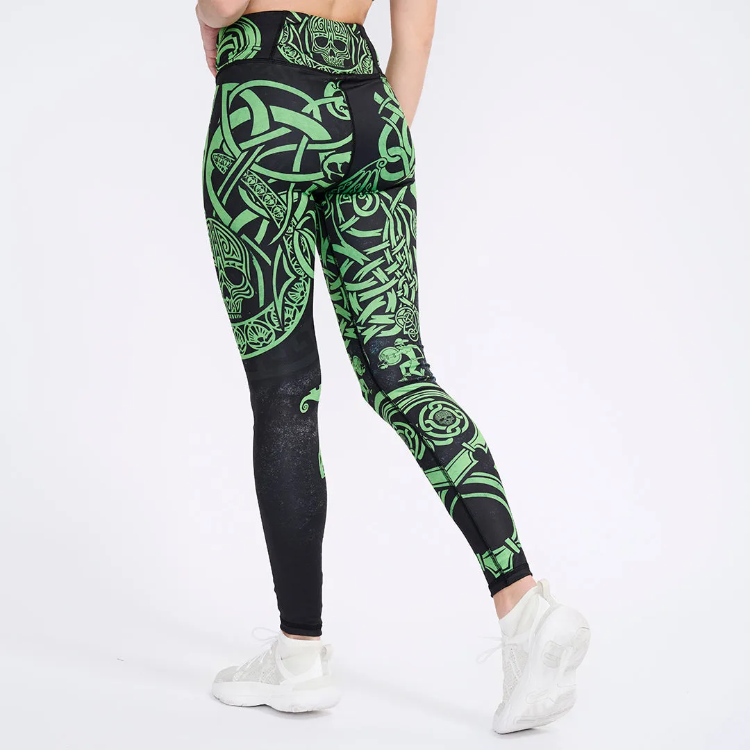 Medusa High Waisted Leggings - Snake Edition