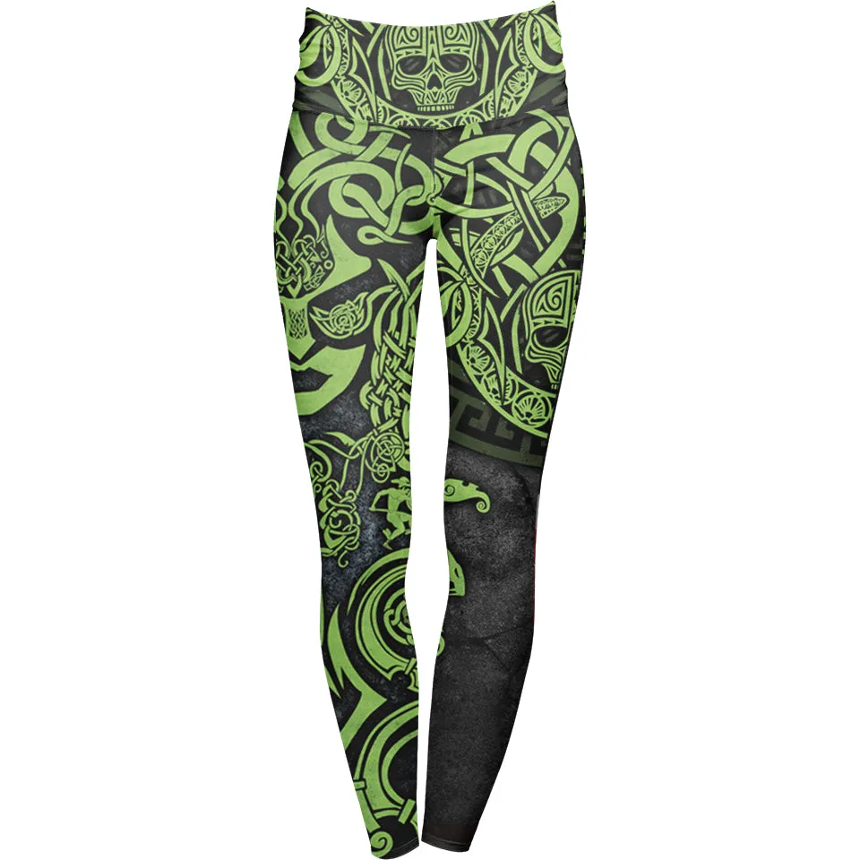 Medusa High Waisted Leggings - Snake Edition
