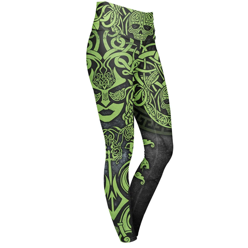 Medusa High Waisted Leggings - Snake Edition