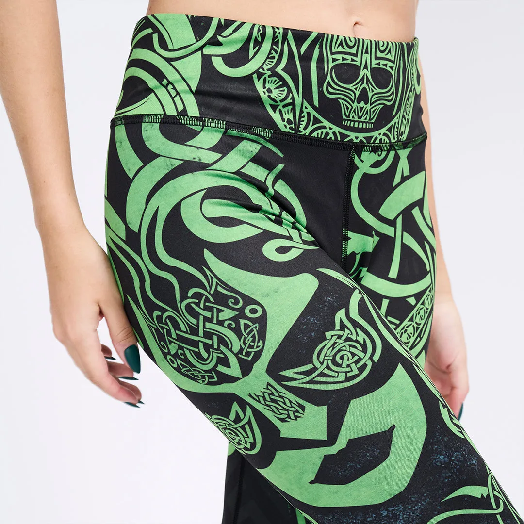 Medusa High Waisted Leggings - Snake Edition