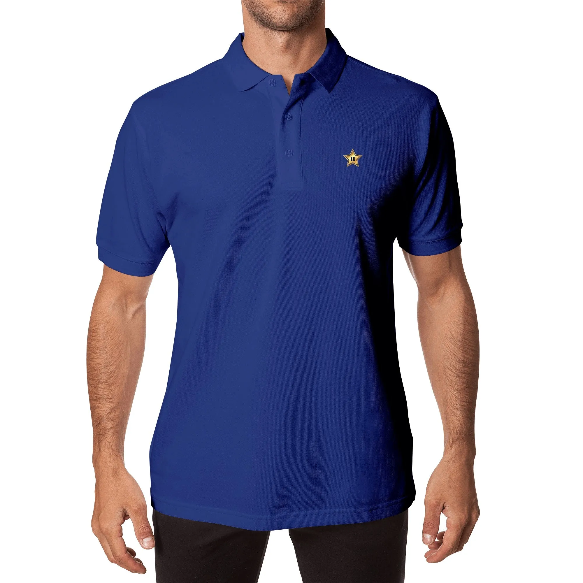 Men Half printed Cotton Polo Shirt