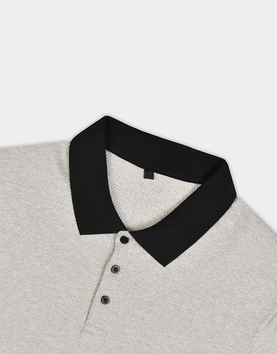 Men's Half Sleeve Polo Shirt - GREY