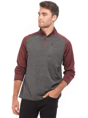 Men's Microtech Quarter Zip Melange Shirt