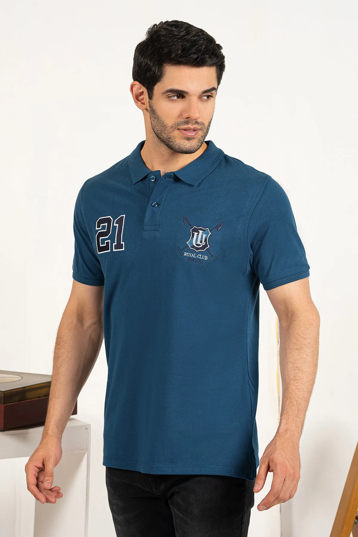 Mens "DAMLA"Summer Polo Short Sleeves T-Shirt