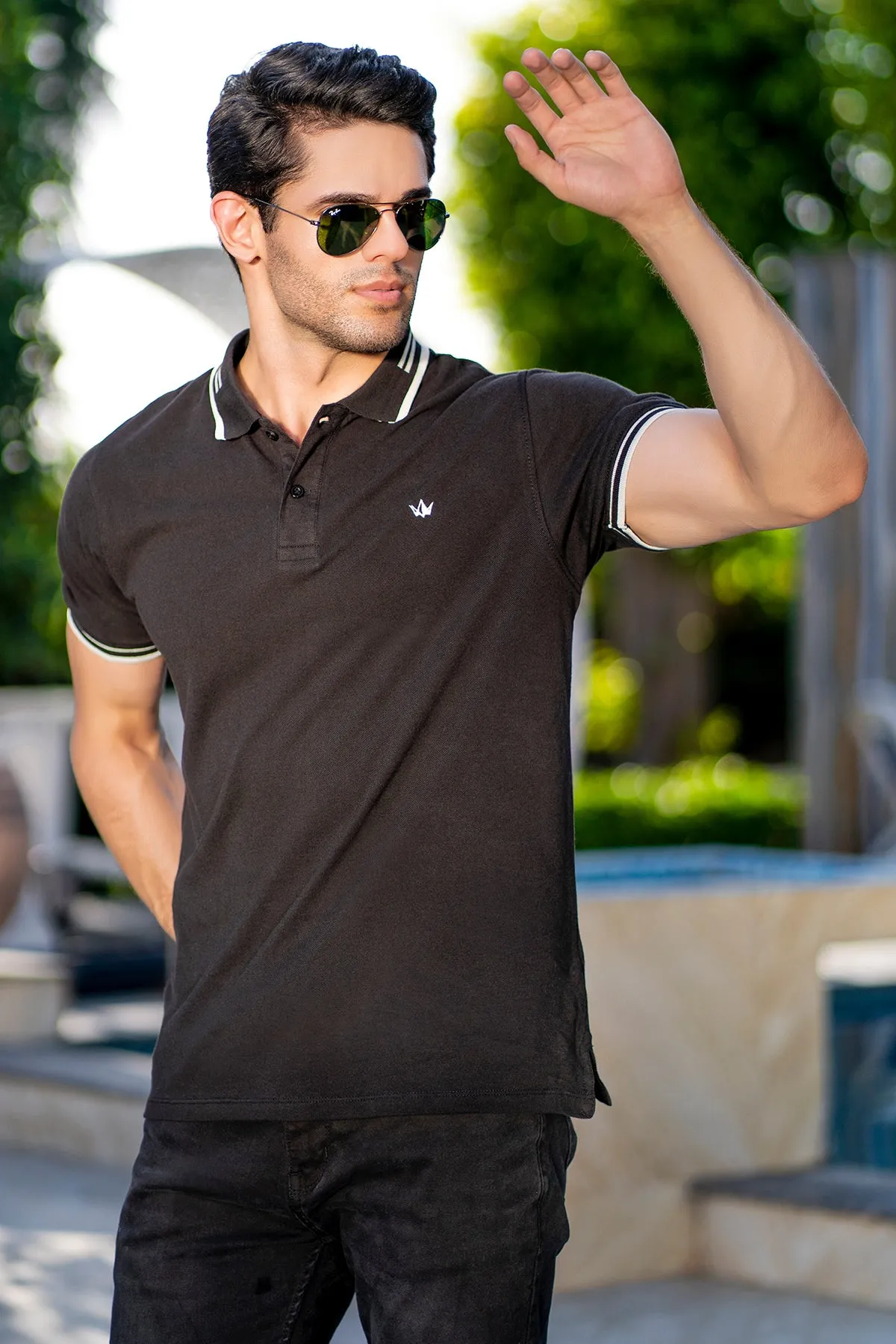 Mens "YAZ" Summer Polo Short Sleeves T-Shirt