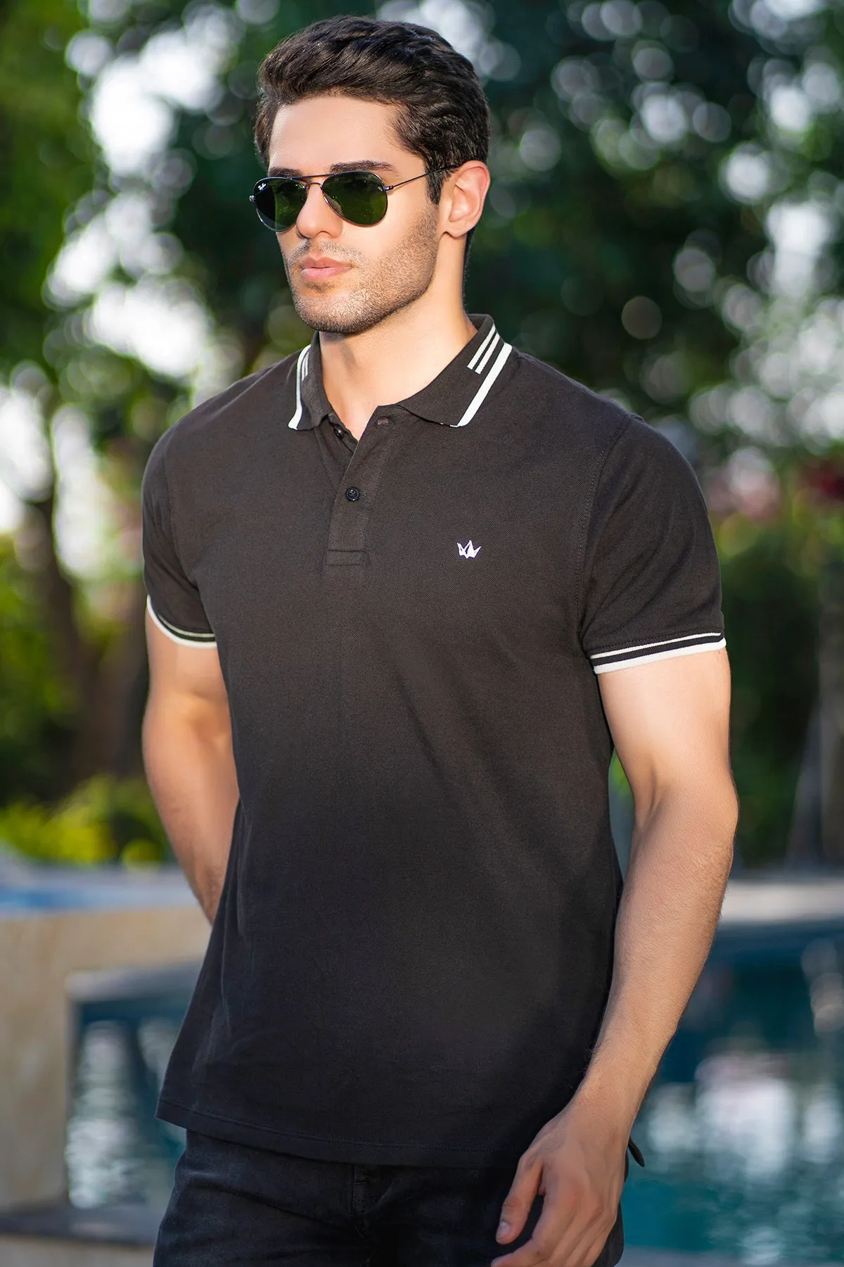 Mens "YAZ" Summer Polo Short Sleeves T-Shirt