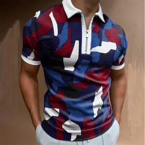 Men's Trendy Solid Polo Short-Sleeved Shirt - GlamzLife