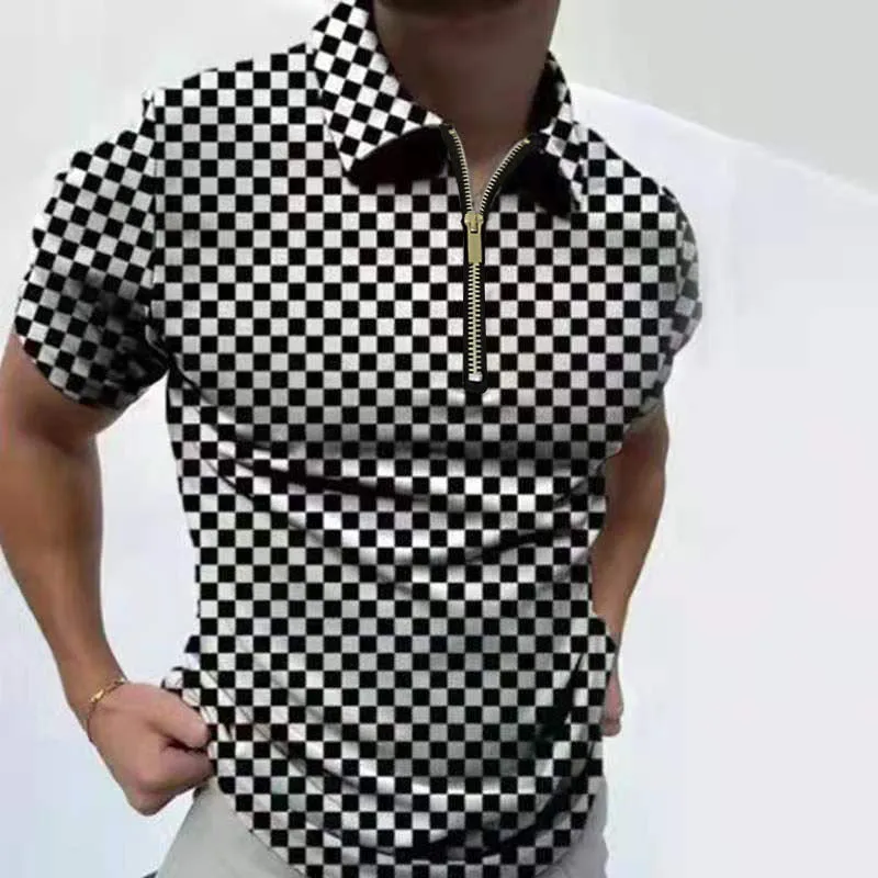 Men's Trendy Solid Polo Short-Sleeved Shirt - GlamzLife