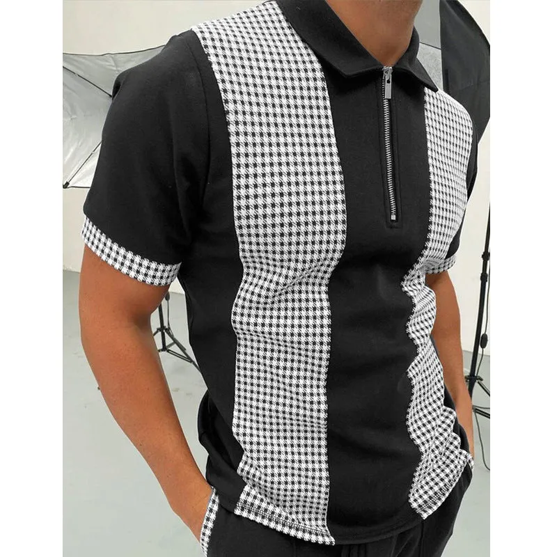 Men's Trendy Solid Polo Short-Sleeved Shirt - GlamzLife