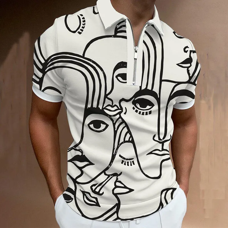 Men's Trendy Solid Polo Short-Sleeved Shirt - GlamzLife