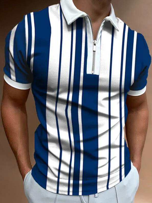 Men's Trendy Solid Polo Short-Sleeved Shirt - GlamzLife