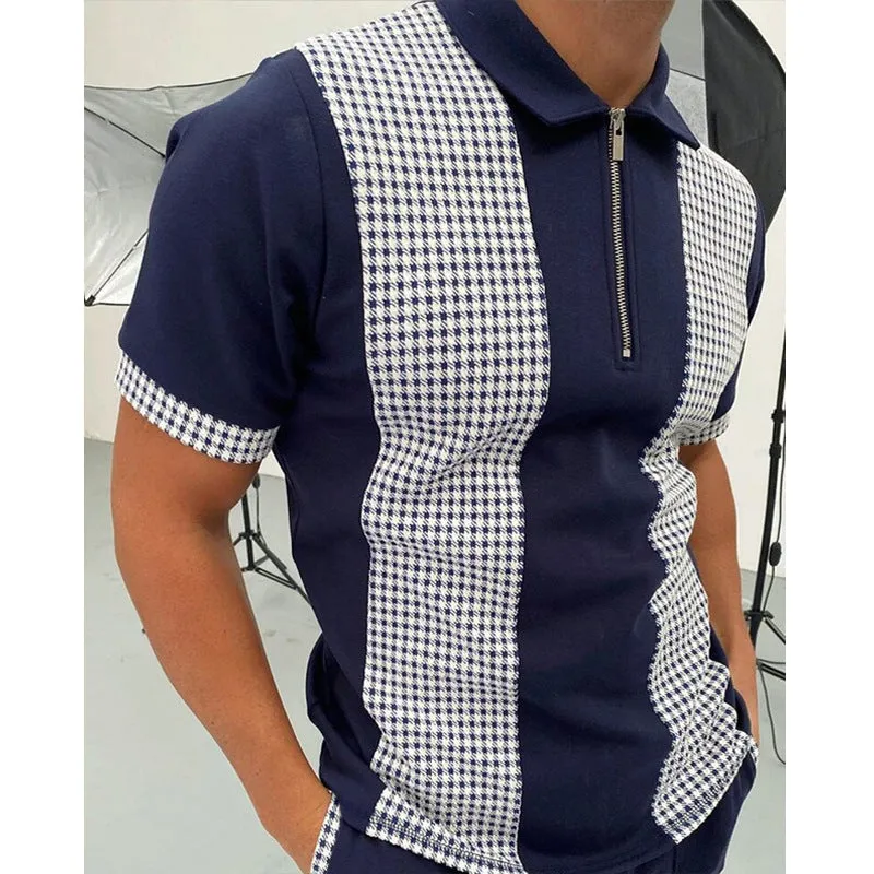 Men's Trendy Solid Polo Short-Sleeved Shirt - GlamzLife