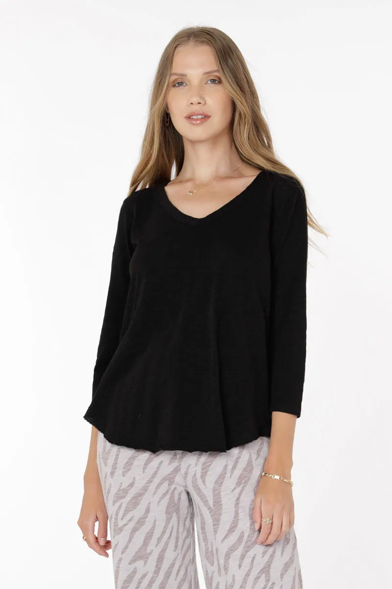 Mododoc 3Q Sleeve V Neck Tee