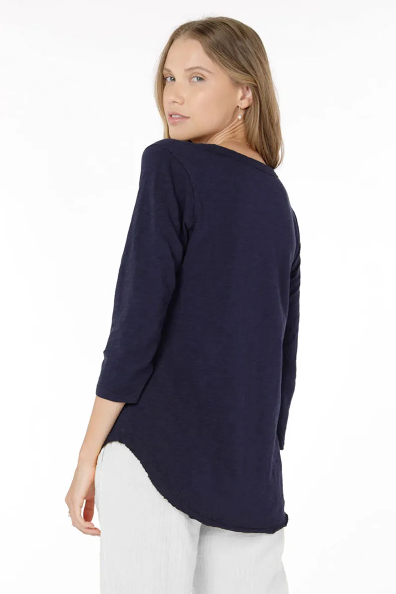 Mododoc 3Q Sleeve V Neck Tee