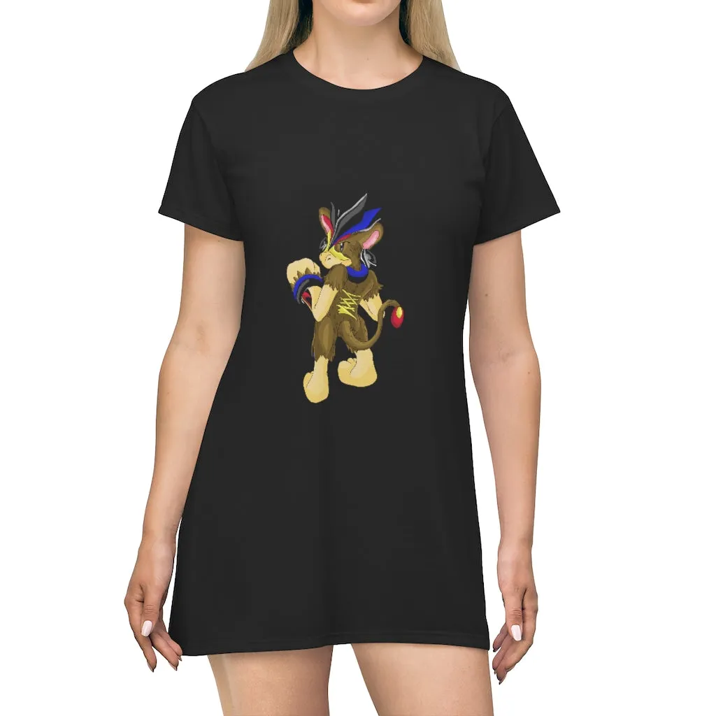 Moongenchen All Over Print T-Shirt Dress