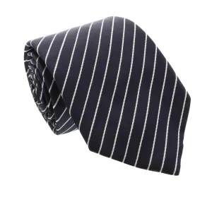 Moschino  Traditional Stripe Tie Blue Silk Tie