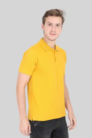 Mustard Yellow Polo T-shirt for men