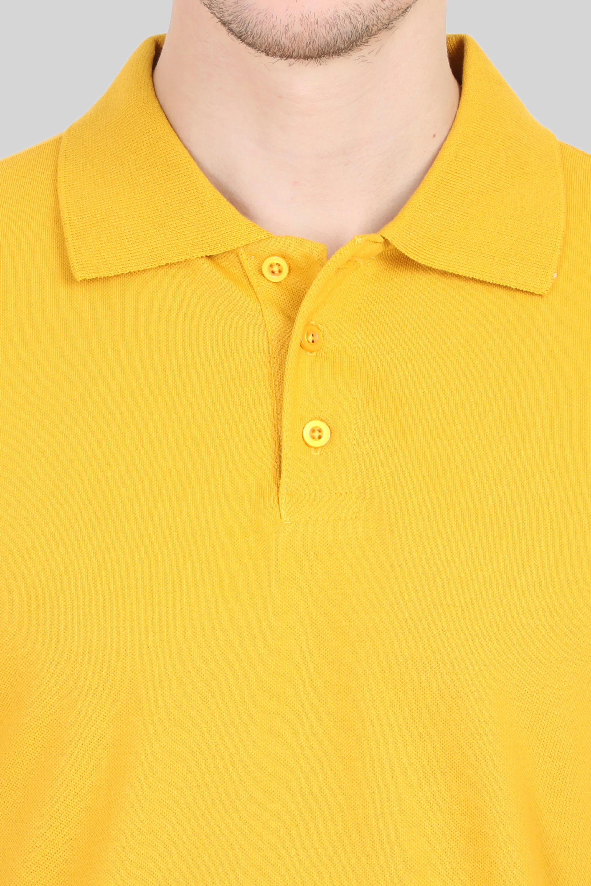 Mustard Yellow Polo T-shirt for men