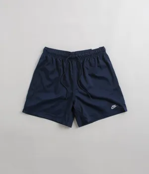 Nike Club Woven Flow Shorts - Midnight Navy / White