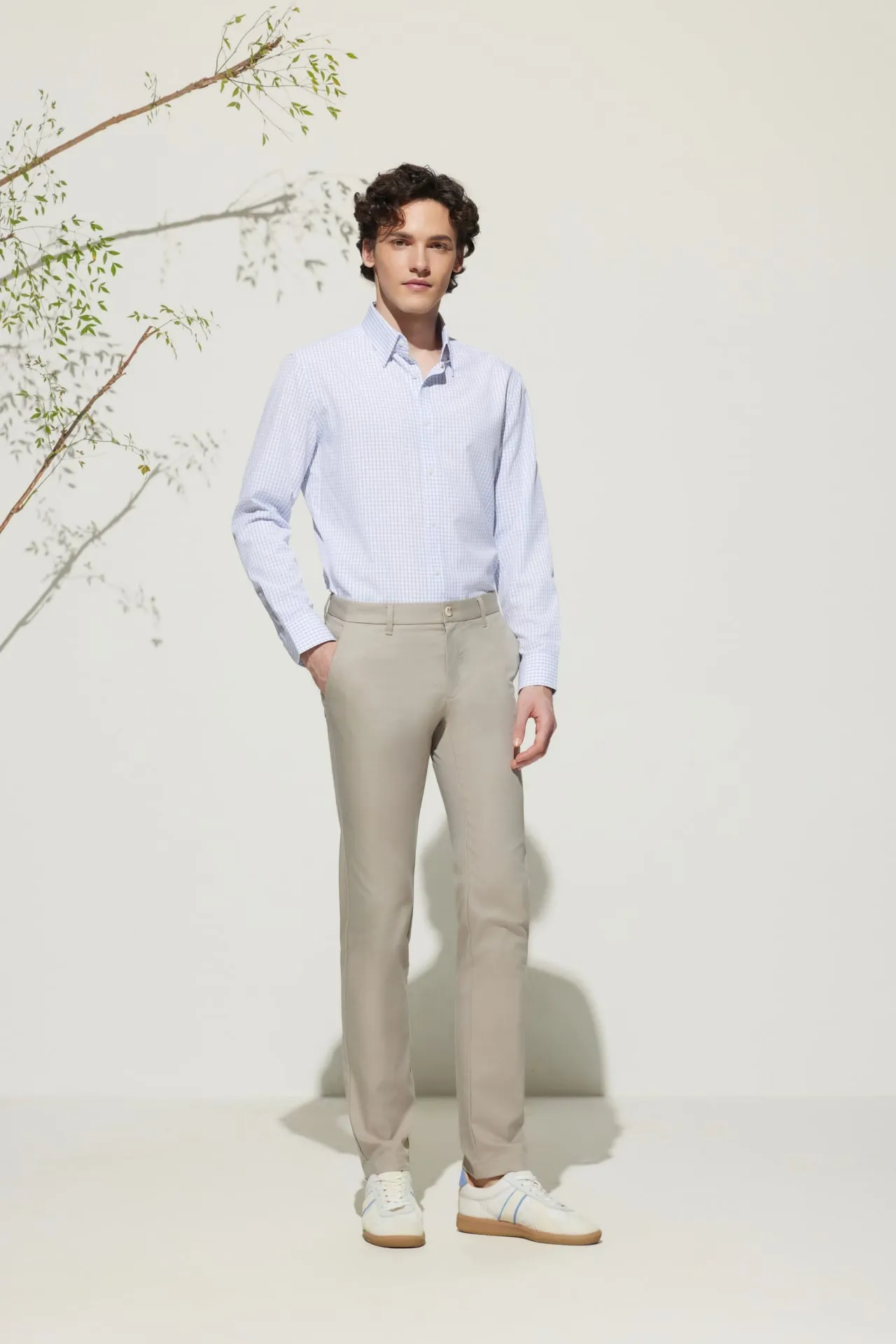 Non-Iron Dry Smart Fit Check Shirt