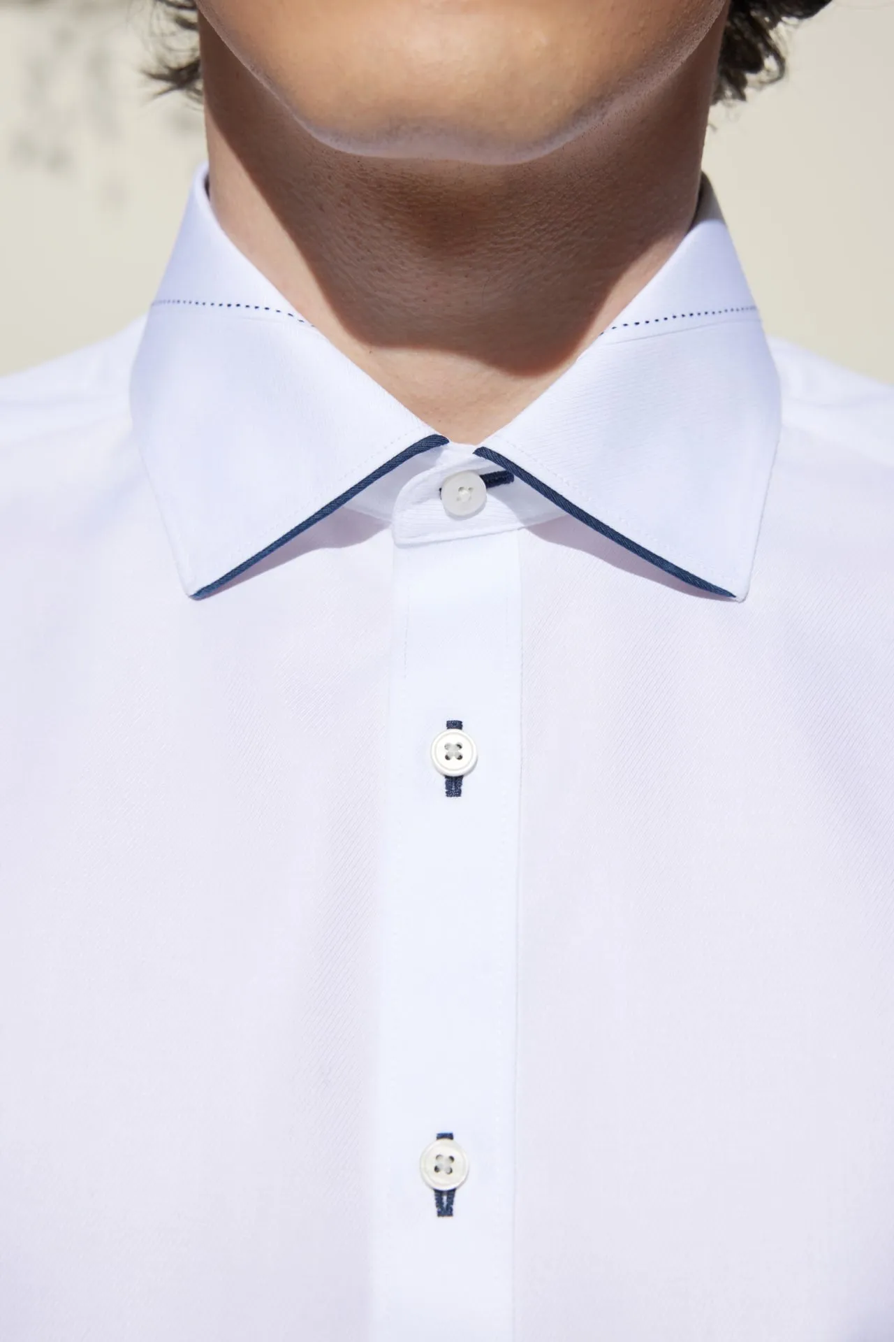 Non-Iron Premium Cotton Smart Fit Dobby Twill Shirt with Design Detail