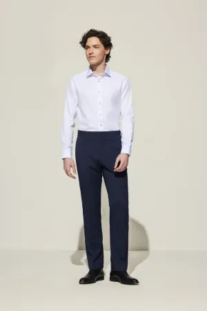 Non-Iron Premium Cotton Smart Fit Dobby Twill Shirt with Design Detail