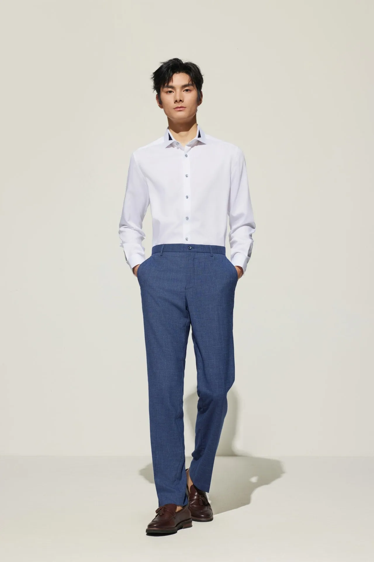 Non-Iron Super Soft Smart Fit Fine Twill Shirt with Design Detail