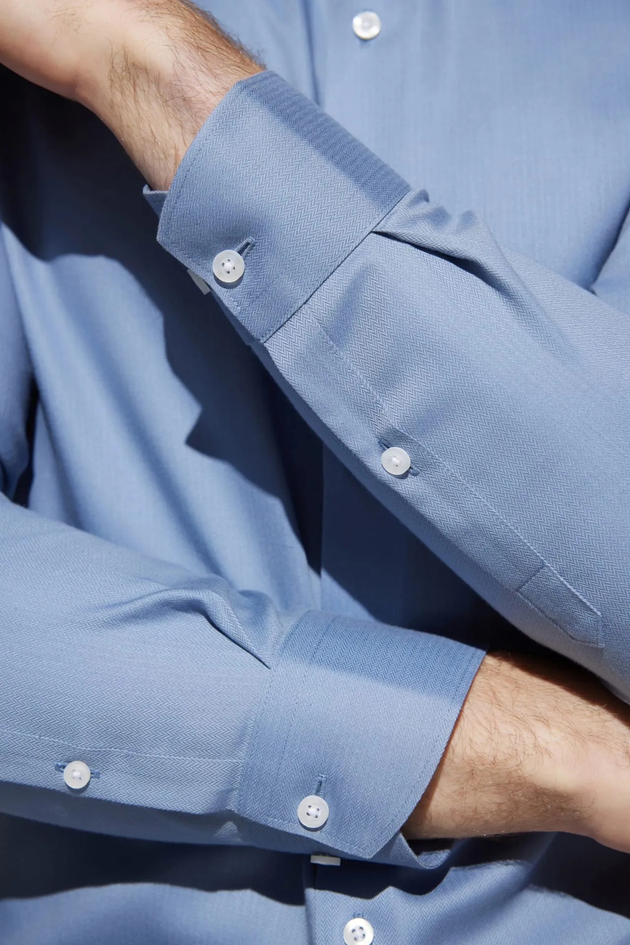 Non-Iron Super Soft Smart Fit Herringbone Shirt