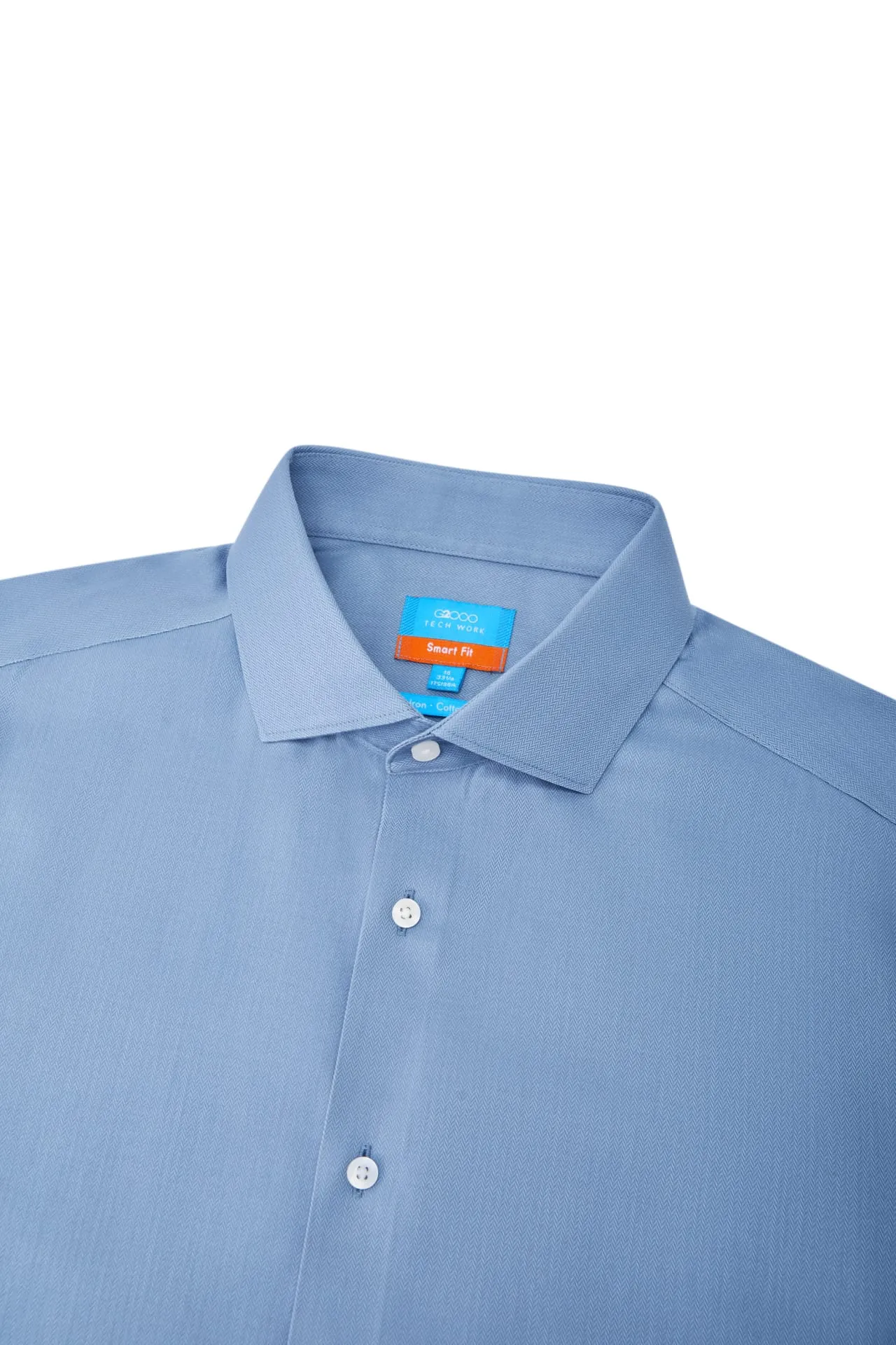 Non-Iron Super Soft Smart Fit Herringbone Shirt