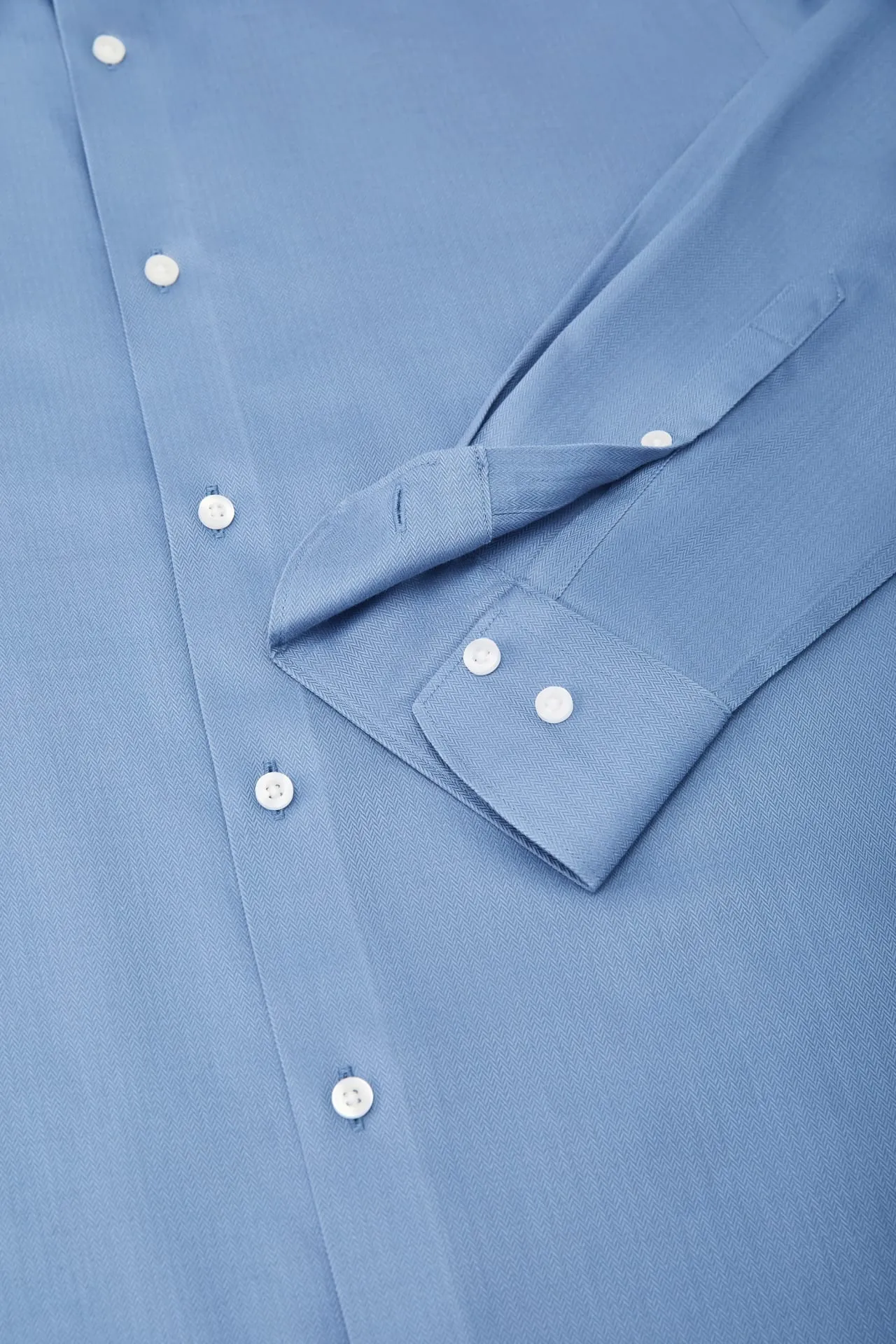 Non-Iron Super Soft Smart Fit Herringbone Shirt
