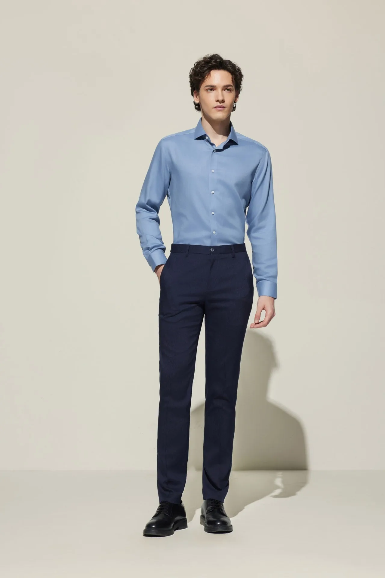 Non-Iron Super Soft Smart Fit Herringbone Shirt