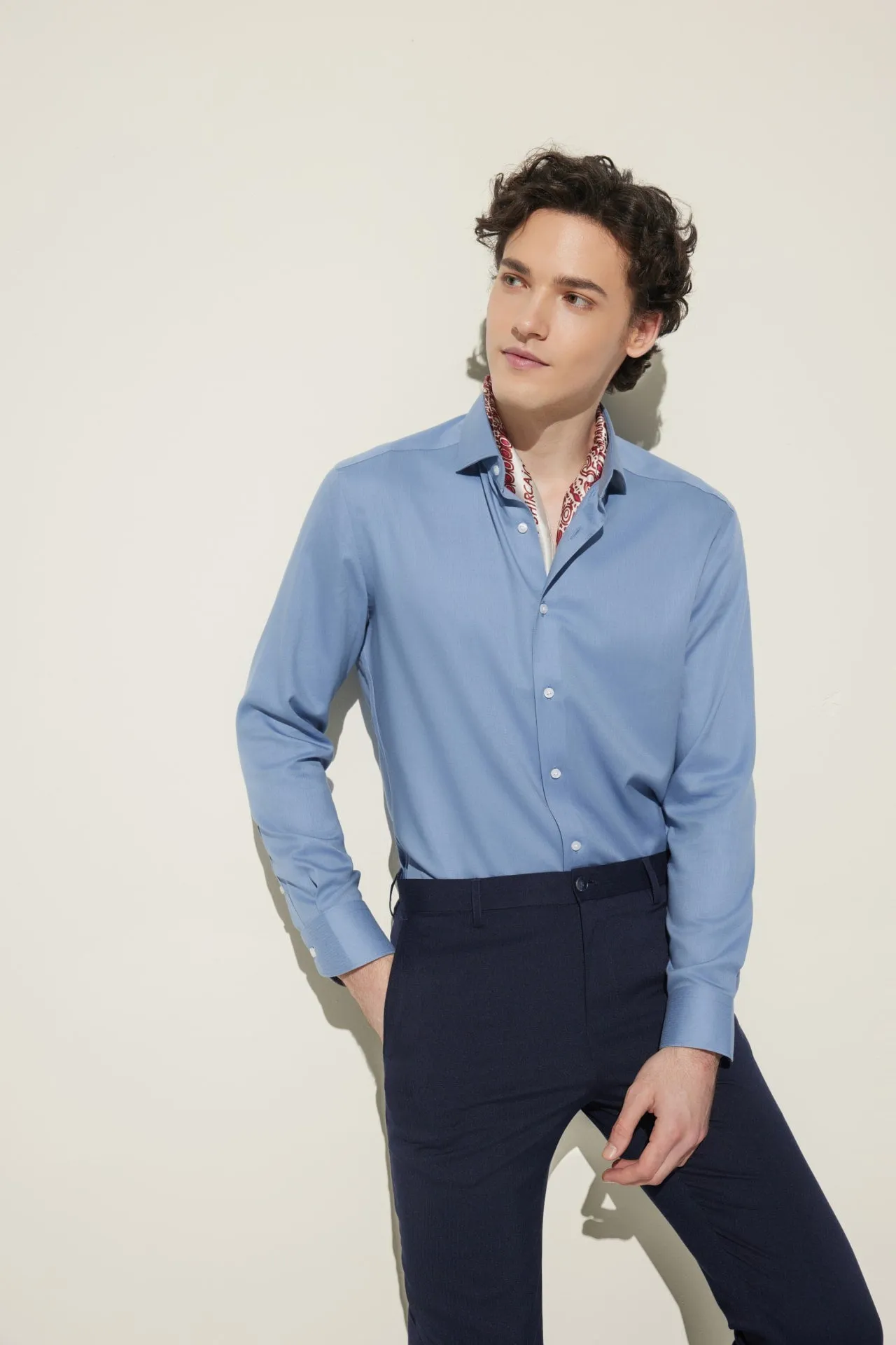 Non-Iron Super Soft Smart Fit Herringbone Shirt
