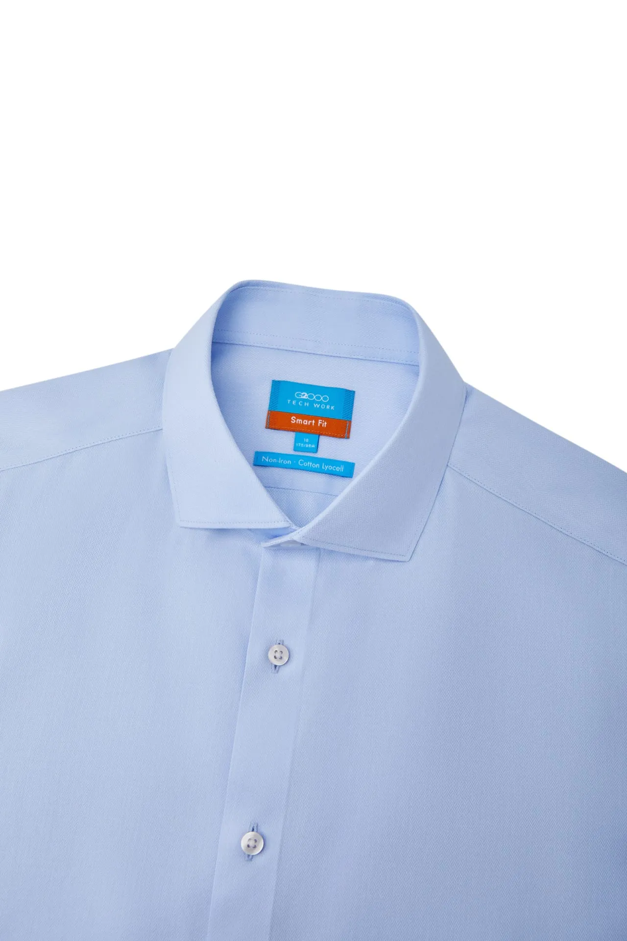 Non-Iron Super Soft Smart Fit Herringbone Shirt