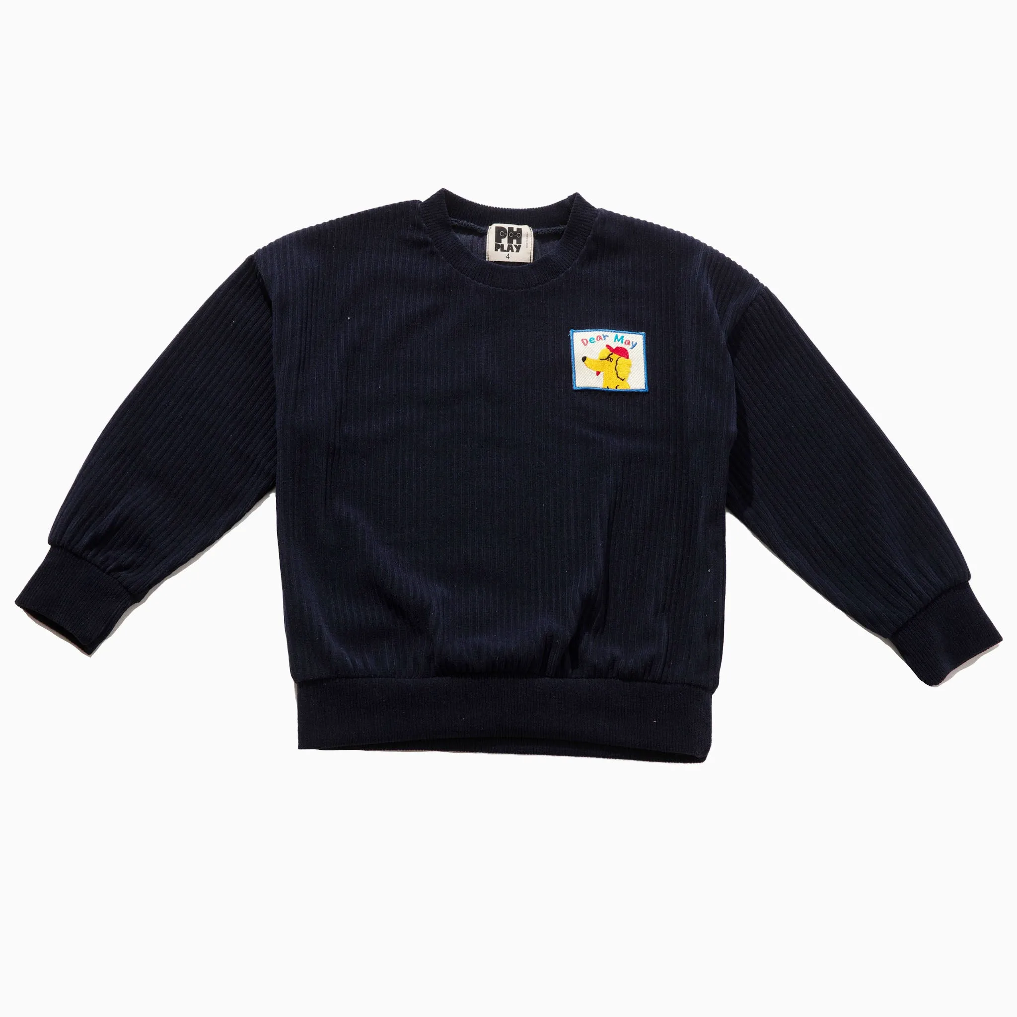 Patched Sweatshirt Set