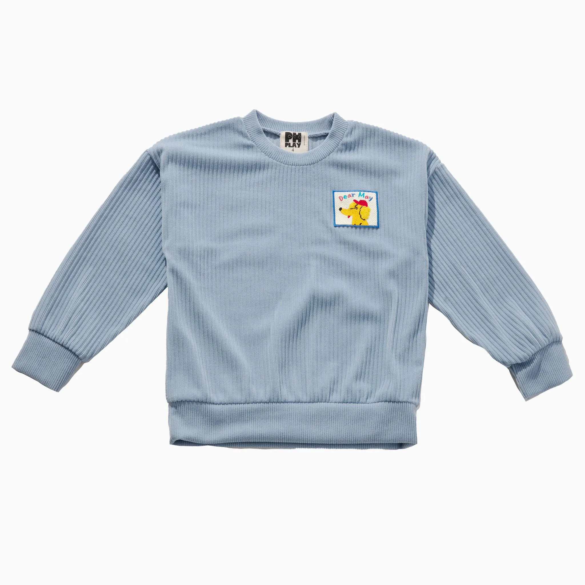 Patched Sweatshirt Set