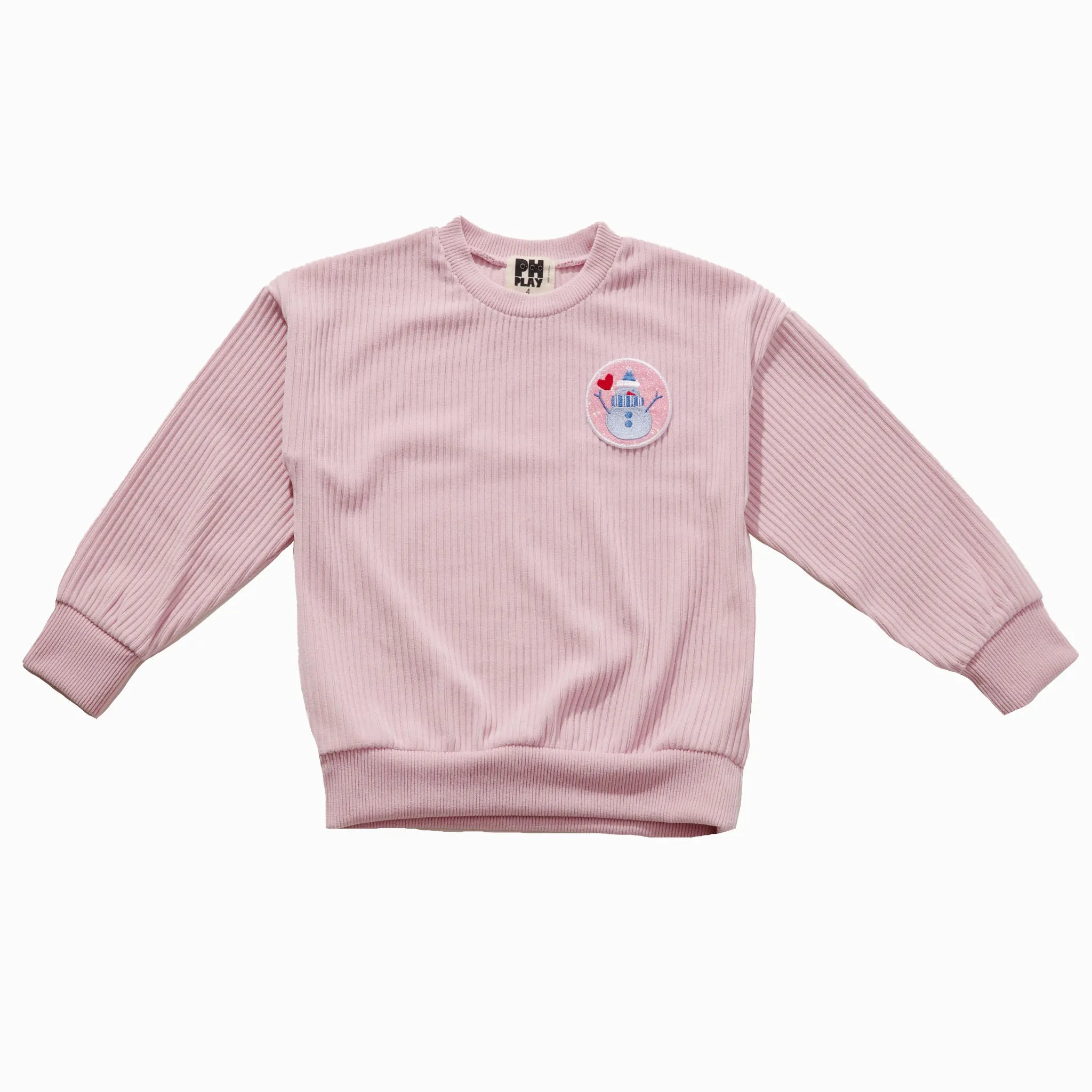 Patched Sweatshirt Set