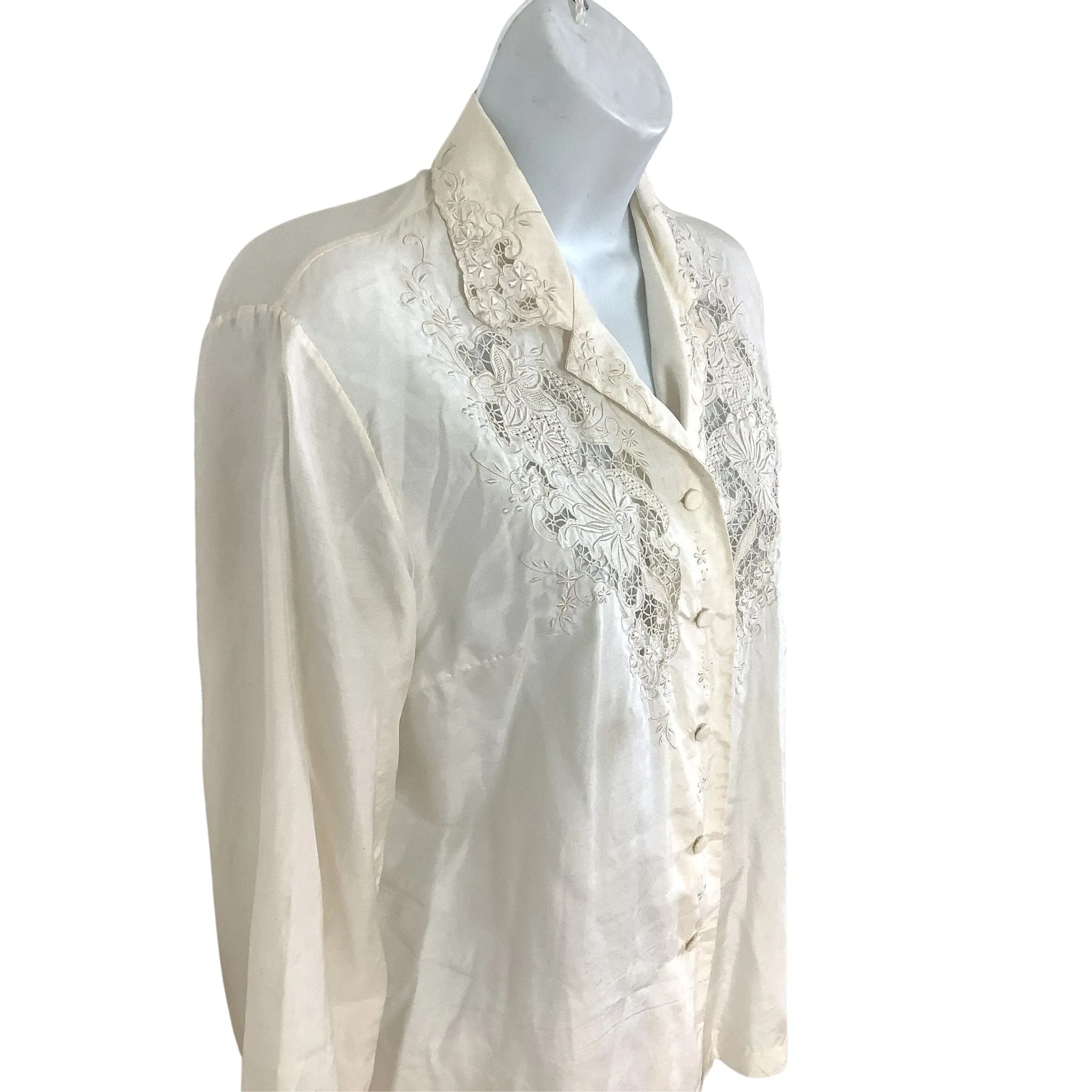 Peony Romantic Silk Blouse