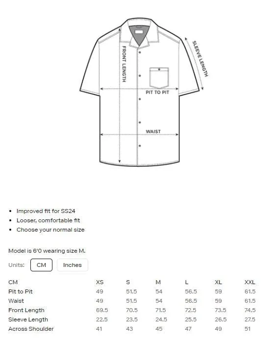 Percival Short Sleeve Cuban Shirt Linen in Navy