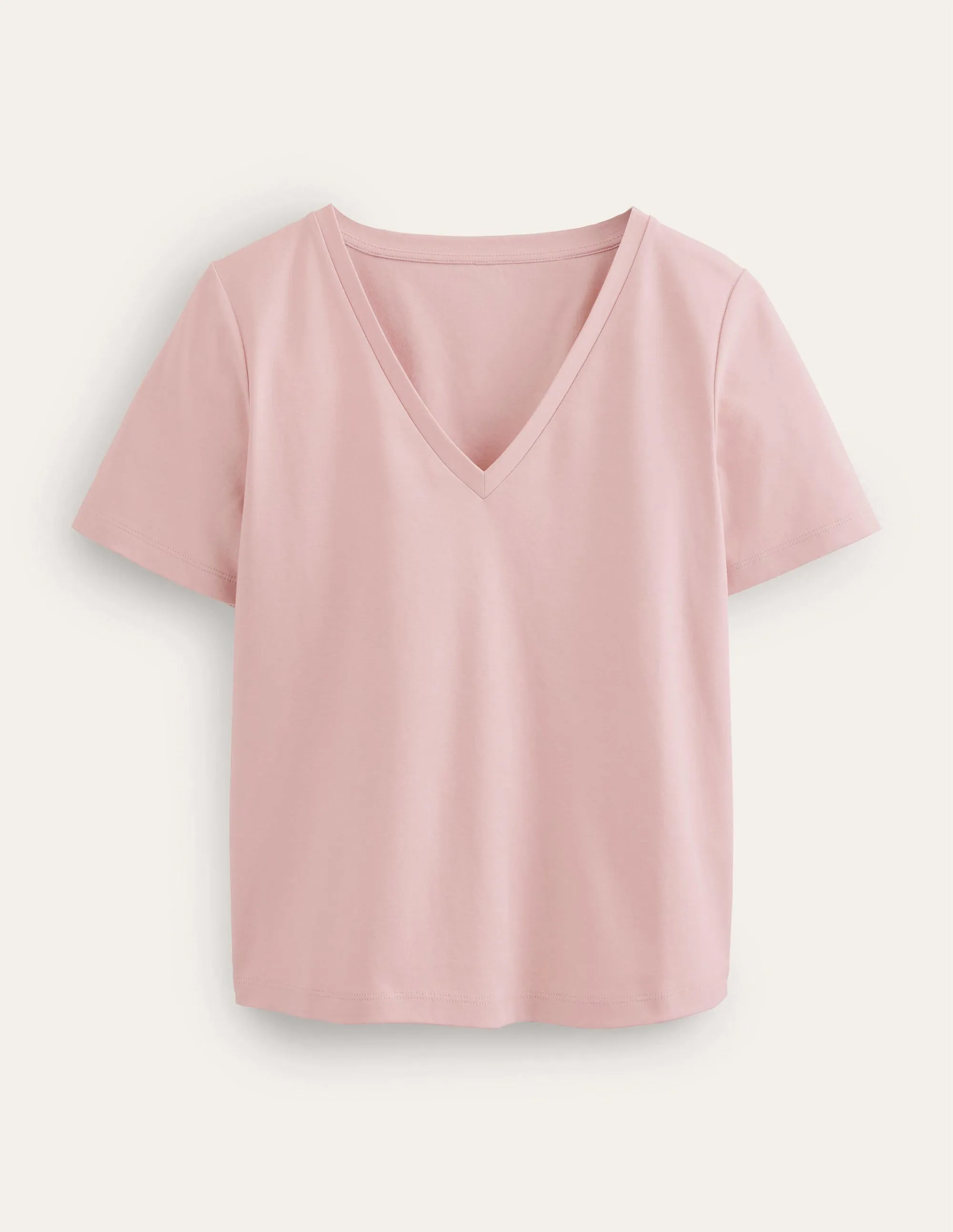 Perfect V-Neck T-Shirt-Milkshake