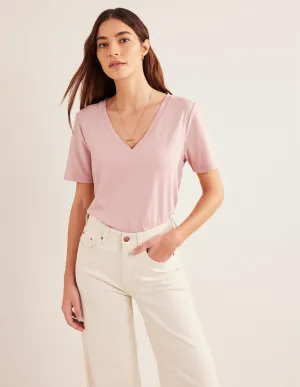 Perfect V-Neck T-Shirt-Milkshake