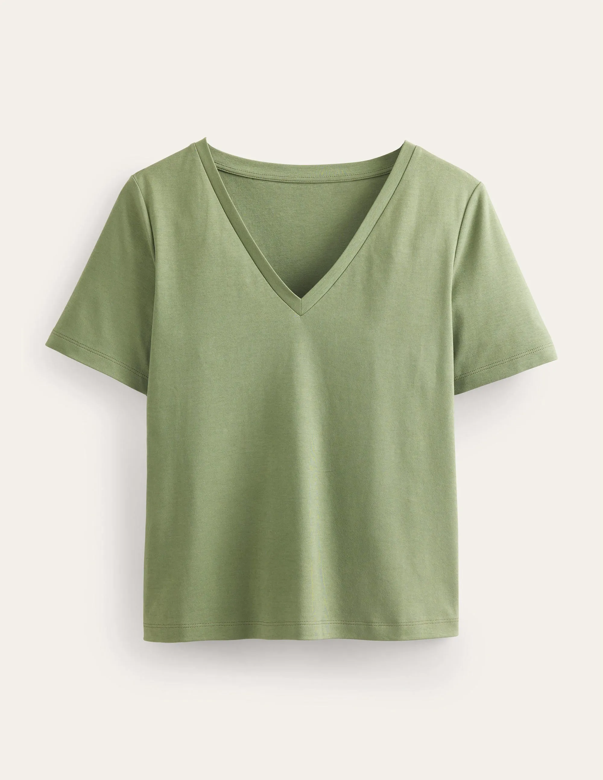 Perfect V-Neck T-Shirt-Spruce
