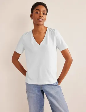 Perfect V-Neck T-Shirt-White