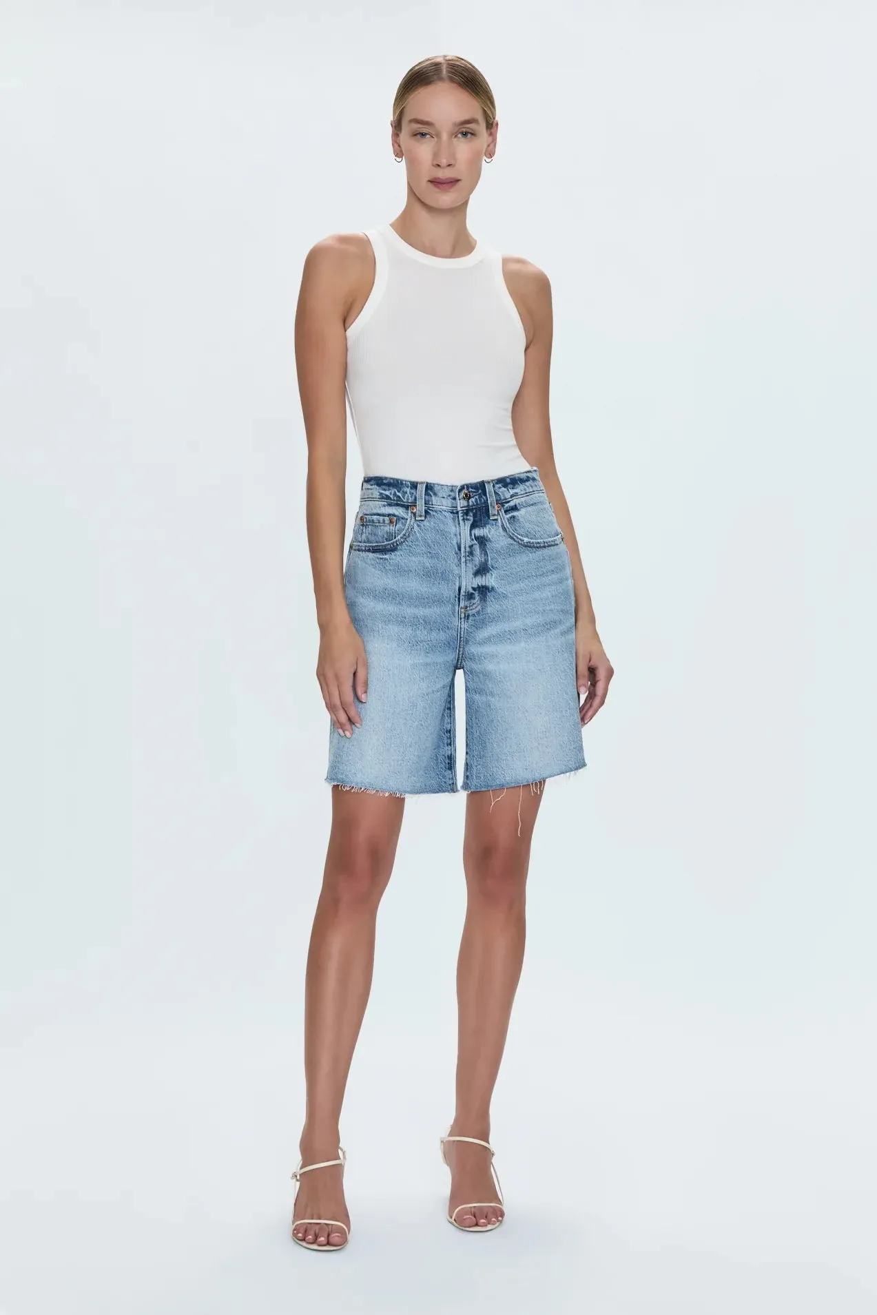Pistola Kaylee High Rise Pinched Loose Straight Short