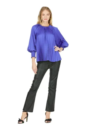 Pleated Bishop Blouse